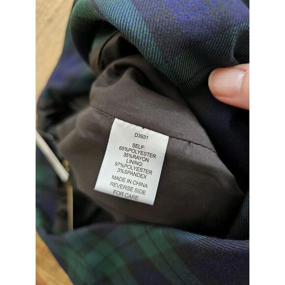 Alexia Ardmor Jacki Plaid Dress Emerald Green NWT Size 4 Academia 3/4 Sleeves - Picture 11 of 12